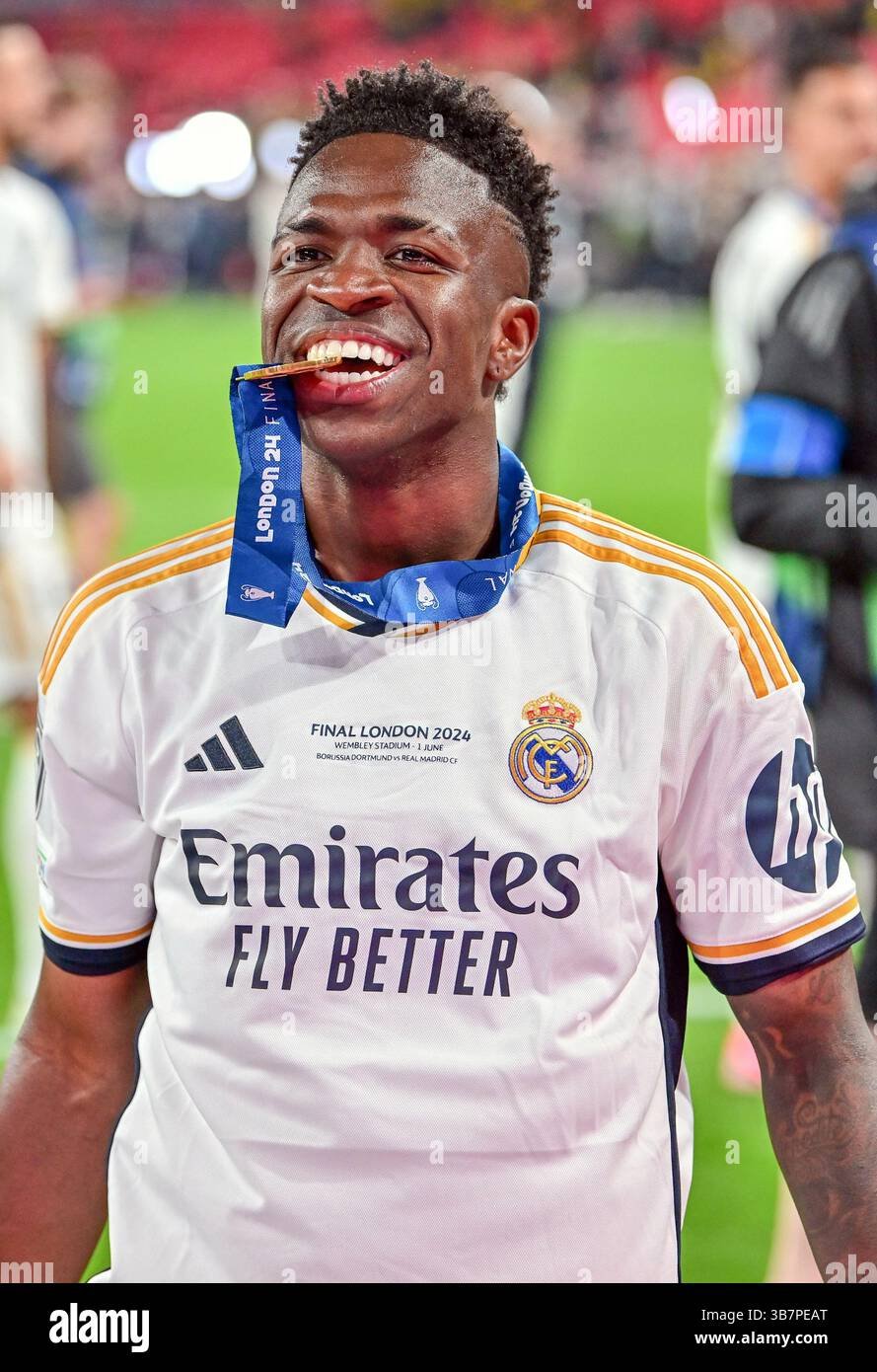 Vinícius Júnior em campo pelo Real Madrid